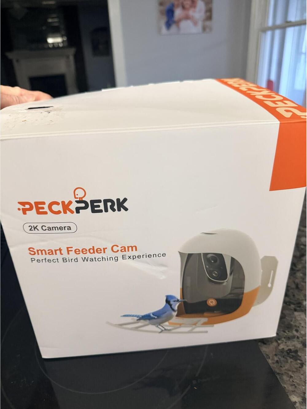 Peck Perk 2K Smart Feeder Cam with Night Vision and Motion Detection